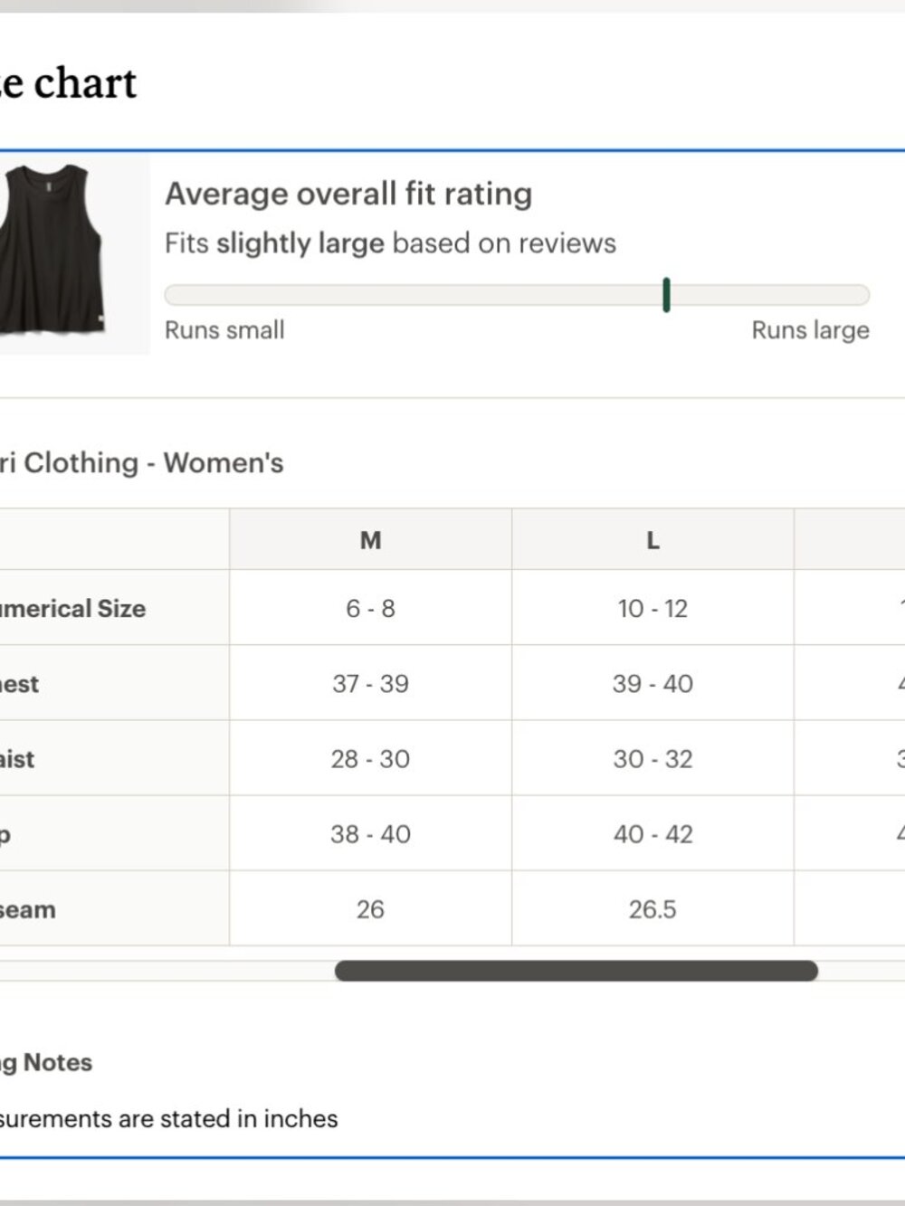 Vuori Energy Crop Tank Black | Women’s Medium | EUC - Picture 10 of 10